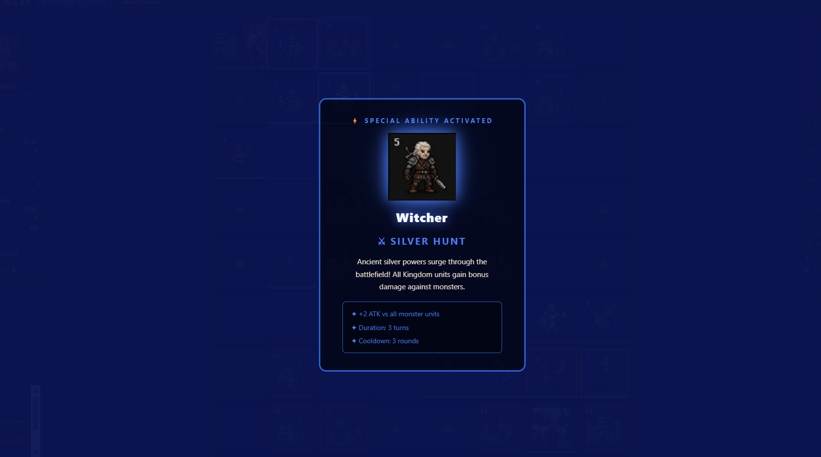 Realm Wars — Witcher special ability activated