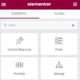 Elementor Custom Widget Icon