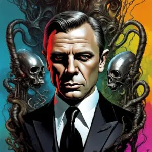James Bond Popart H.R.Giger