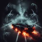 AI Generated Speeding Car Thumb