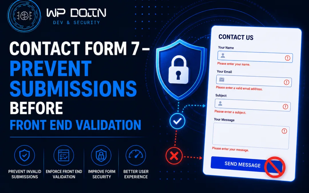 Contact Form 7 – prevent submissions before Front End validation
