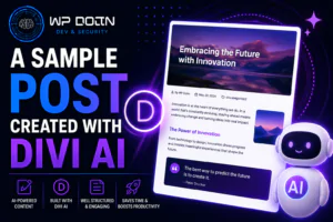 A sample post created with DIVI AI Sample Post Created with DIVI AI