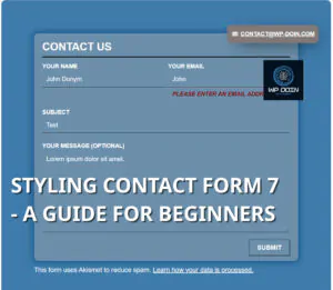 Styling Contact Form 7 - a guide for beginners Styling Contact Form 7 A Guide for Beginners