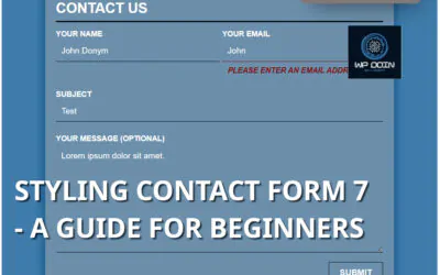 Styling Contact Form 7 – a guide for beginners