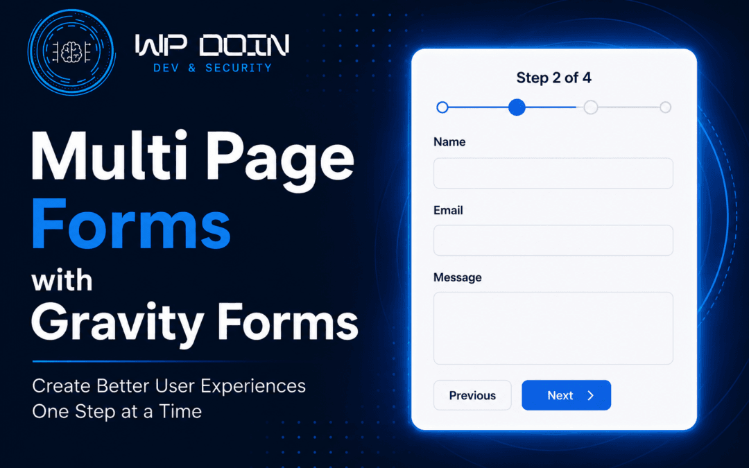 Multi Page Forms with Gravity Forms