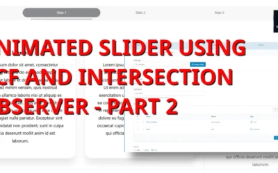 An interactive slider using Intersection Observer – Part 2