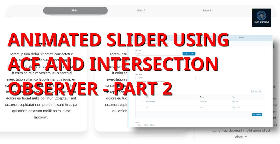 An interactive slider using Intersection Observer – Part 2