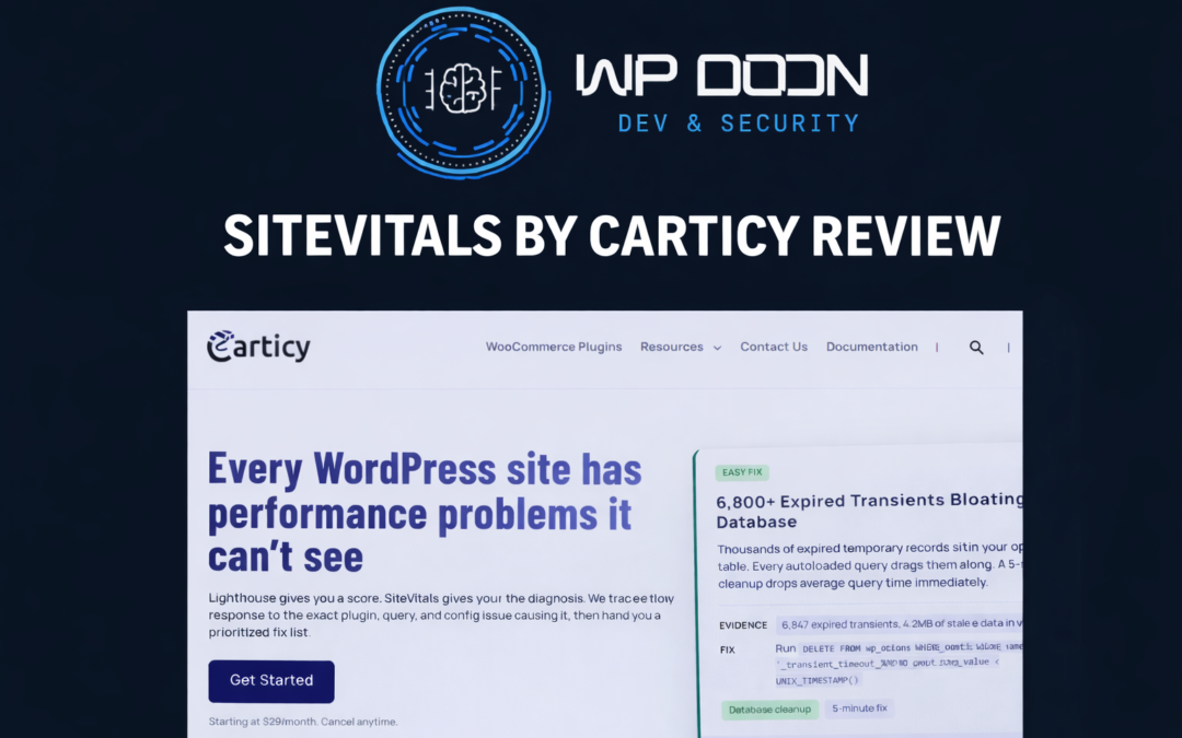SiteVitals by Carticity Review