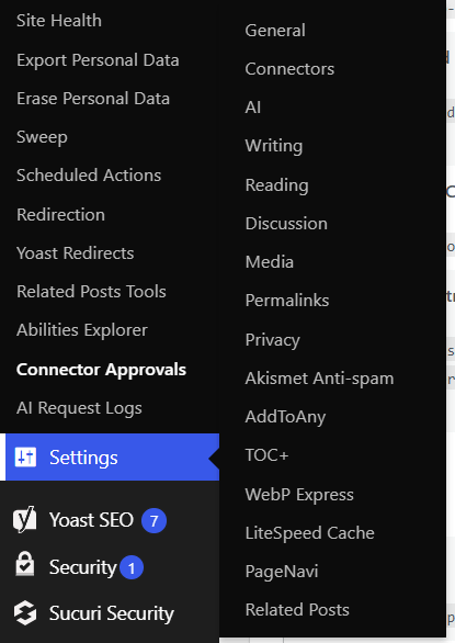 Screenshot of a confusing AI plugin user interface and settings page showing logs and generic error messages.